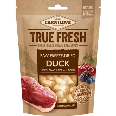 Carnilove Raw freeze-dried Duck with red fruits 40 g – Zbozi.Blesk.cz