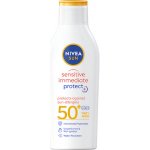 Nivea Sun Sensitive Immediate Protect+ mléko na opalování SPF50+ 200 ml – Hledejceny.cz
