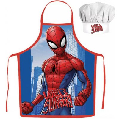 Javoli dětská zástěra Spiderman / Marvel + kuchařská čepice – Zboží Dáma