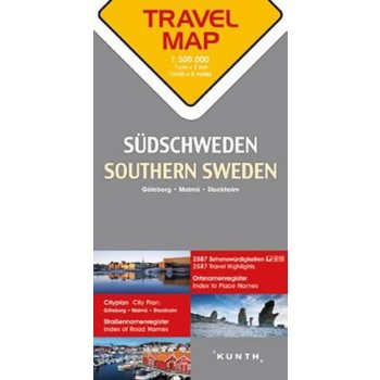 Švédsko jih 1:300T TravelMap