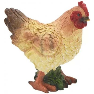 Dekorace Slepice poly 12cm hnědobílá – Hledejceny.cz