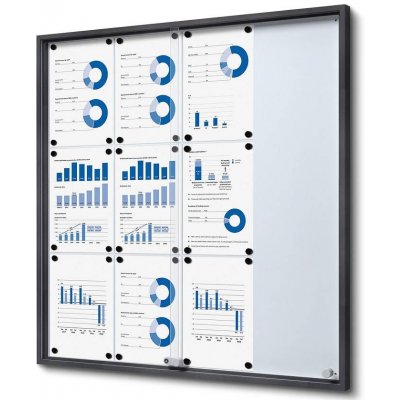 A-Z Reklama CZSlim informační vitrína s posuvnými dvířky SCSLG 12 x A4 – Hledejceny.cz