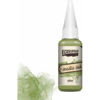 Pentart Alkoholový inkoust 20 ml OLIVOVÁ – Zboží Dáma