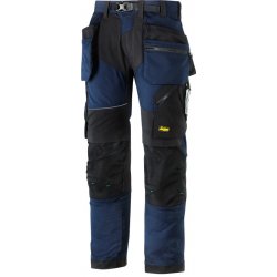 Snickers Workwear Kalhoty FlexiWork+ s PK tm. modré