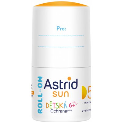 Astrid SUN dětské mléko na opalování roll-on OF50+ 50 ml – Zboží Dáma