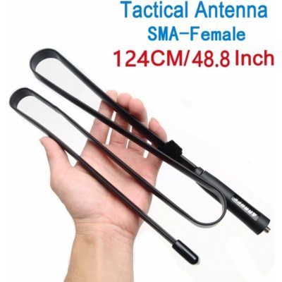 ABBREE ABREE Dualband SMA-F taktická skládací anténa 124 cm – Zbozi.Blesk.cz