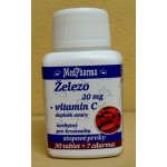 MedPharma Železo 20 mg+Vitamín C 37 tablet – Hledejceny.cz