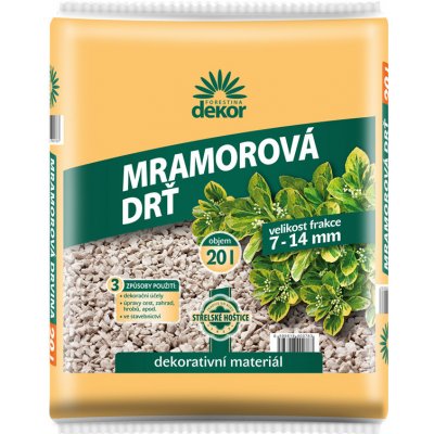 Forestina Drť mramorová DEKOR 7 14 mm 20 l – Zboží Dáma