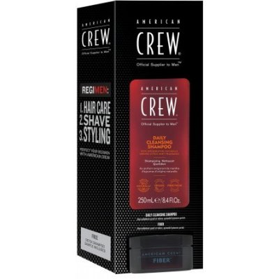 American Crew Regimen Set Fiber hydratační šampon 250 ml + fiber 80 g dárková sada