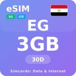 Egypt Mobilní Internet - eSIM 3GB 30 dní datová SIM karta – Zboží Mobilmania