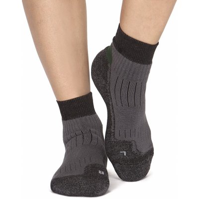 Bambusové ponožky XTR Nadkotníkový Střih Turistické Teplé Tmavě Šedé – Zboží Dáma