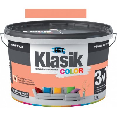 Het Klasik Color tónovaná barva lososová 4 kg – Zboží Mobilmania