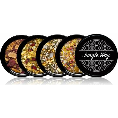 Jungle Way Discovery set Jungle Way Womb Power vykuřovadla 5 g + Jungle Way Open Heart vykuřovadla 5 g + Jungle Way Sexual Energy vykuřovadla 5 g + Jungle Way Clear Mind vykuřovadla 5 g – Hledejceny.cz