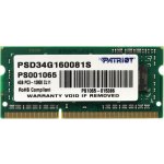 Patriot Signature Line SODIMM DDR3 4GB 1600MHz CL11 PSD34G160081S – Hledejceny.cz