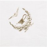 Paper Design Svatební ubrousky se zlatým potiskem krémové 33x33cm – Zboží Dáma