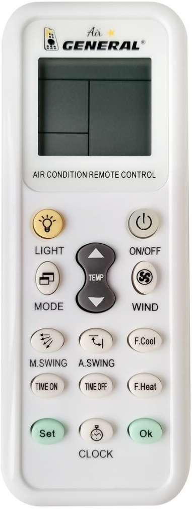 Dálkový ovladač General AIR pro klimatizace
