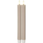 Star trading 2x LED dekorační svíčka FLAMME STRIPE V.25 cm béžová – Hledejceny.cz