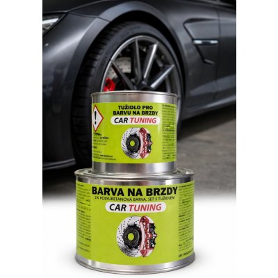 CARTUNING 2-Komponentní polyuretanová barva na brzdy 0,33kg, set s tužidlem Odstin: ZÁŘIVÁ ZELENÁ 6180 – Hledejceny.cz