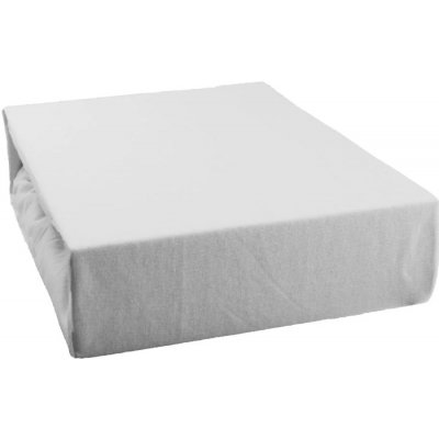 Kvalitex Jersey prostěradlo bílé BedStyle 180x200 – Zbozi.Blesk.cz