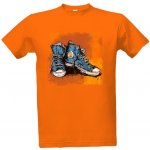 Tričko s potiskem Converse Bart pánské Oranžová – Zboží Mobilmania