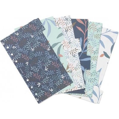 Filofax Rozřazovač Botanical 6 záložek náplň osobních diářů A6 – Zboží Dáma