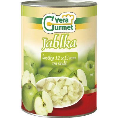 Vera Gurmet Jablka kostky ve vodě bez cukru 4450 g – Zboží Dáma