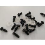 Bezpečnostní oči 12mm černé – Zboží Dáma