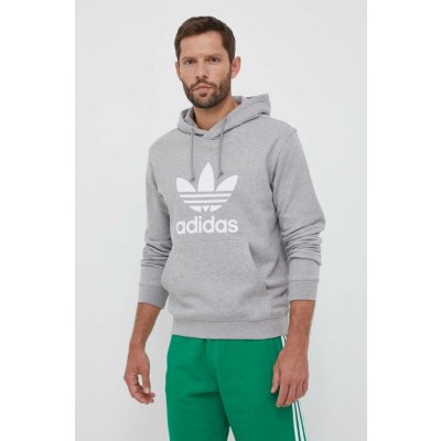 adidas Originals šedá s kapucí vzorovaná – Zboží Mobilmania