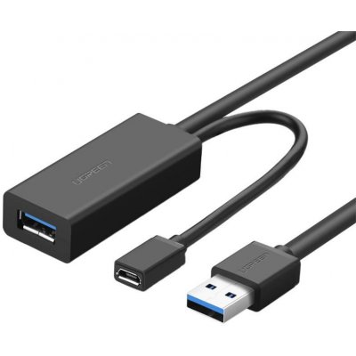Ugreen 20827 Prodlužovací USB 3.0, 10m, černý – Zboží Mobilmania