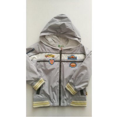 dětská šusťáková bunda s bavlněnou podšívkou Auto FROG sv. šedá – Zboží Mobilmania