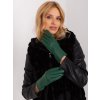 Italy Moda hladké zimní rukavice at-rk-239501a.16-dark green