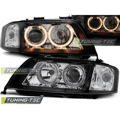 Tuning-Tec Přední čirá světla Audi A6 (1997 - 2001) - černé - Angel Eyes – Hledejceny.cz