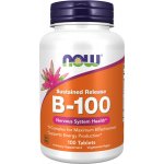 NOW Foods Vitamin B-100 Complex s postupným uvolňováním 100 tablet – Hledejceny.cz