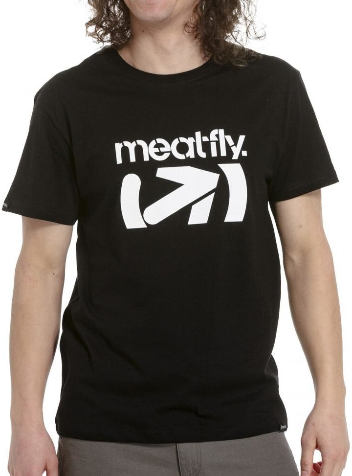 Meatfly tričko Podium Black