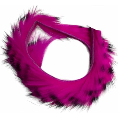 Hends Proužky Králičí Kůže Zonker Barred Purple Black 4 mm – Hledejceny.cz