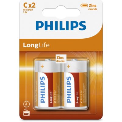 Philips LongLife C 2ks R14L2B/10 – Zboží Mobilmania