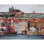 ZUTY Malování podle čísel ZIMNÍ PRAŽSKÝ HRAD 40 x 50 cm – Sleviste.cz
