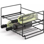 ZACK stojan na lahve nerezový černý cubeto – Zboží Dáma