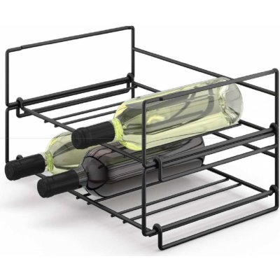 ZACK stojan na lahve nerezový černý cubeto – Zboží Dáma