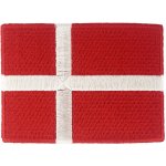 Nažehlovací nášivka Dánsko vlajka 8,8 cm x 6,3 cm – Sleviste.cz