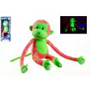 Interaktivní hračky Teddies Opice svítící ve tmě růžovo-zelená