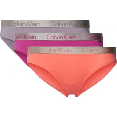 Calvin Klein 3 PACK dámské kalhotky Bikini QD3561EI2L