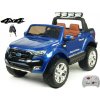 ChuChu Dvoumístný Ford Ranger Wildtrak 4x4 náhon všech EVA kol 24G DO bluetoothFMUSBTF otvíracími dveřmikapotoučelem 2xbaterie modrá metalíza