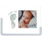 Baby Art rámeček s bílým stojanem My Pure Moment Crystal Transparent Frame – Zboží Dáma