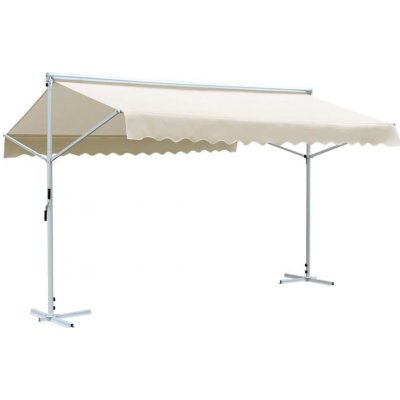 Greatstore Volně stojící markýza 4 x 3 m krémová – Zbozi.Blesk.cz