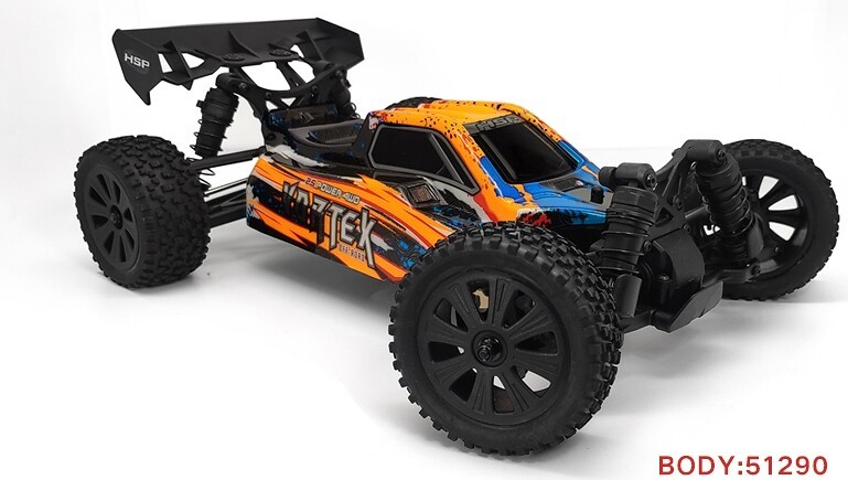 HSP Vortex RTR Buggy Brushed oranžová 1:10