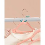 SONGMICS Sametová ramínka na oděvy růžová 30 ks – Zboží Mobilmania