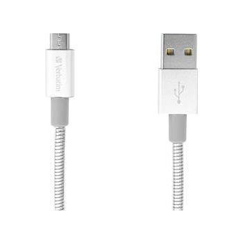 Verbatim 48865 USB (2.0), USB A (2.0) M/USB A (2.0) M micro, 0.3m, stříbrný