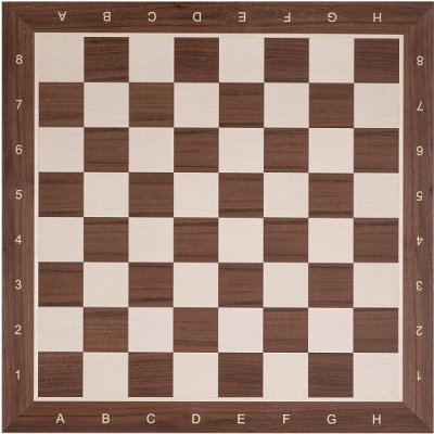 Šachová deska - ořešák číslo 6 - 54x54 cm, pole 58 mm – Zboží Dáma