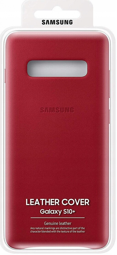 Samsung kožený zadní kryt Galaxy S10e červěná EF-VG970LREGWW